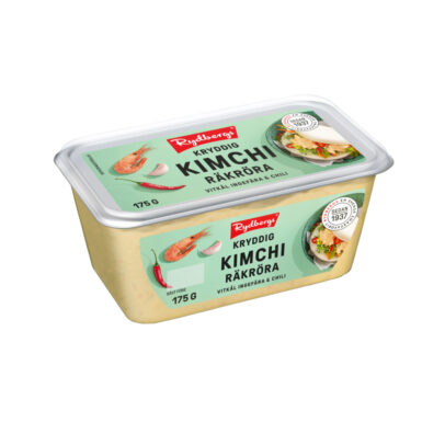 Förpackning till produkten: Kryddig Kimchi räkröra, 175 gram.